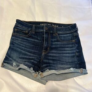 American Eagle Outfitters Blue Jean Shorts Classic Cut-Off